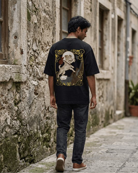 The Fool of Dogs – Tarot Oversized T-Shirt