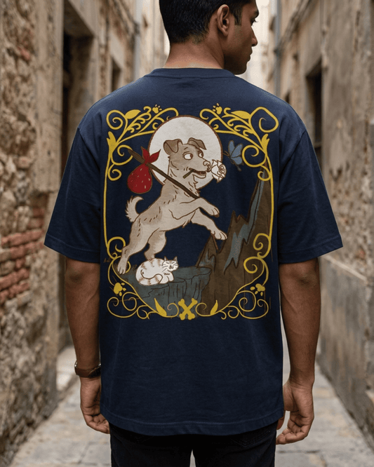 The Fool of Dogs – Tarot Oversized T-Shirt