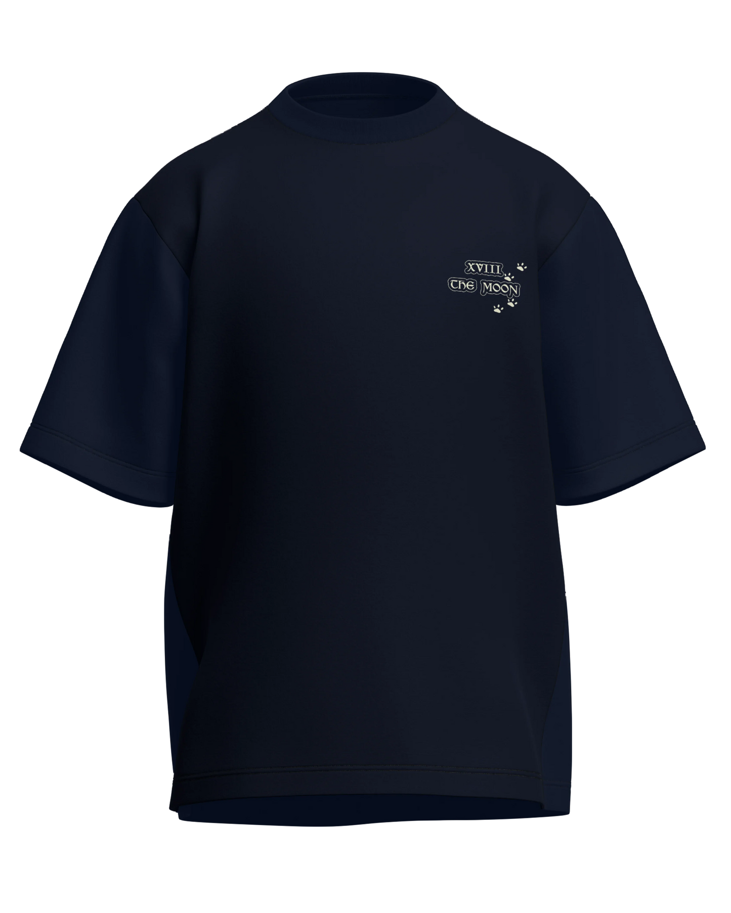 The Moon of Cats Oversized French Terry Cotton Premium Streetwear T-shirt Loom of Thirds India's No. 1 Art-led streetwear brand based in Kolkata by Sidhartha Mohanta & Chirayata Purna Chakrabarty