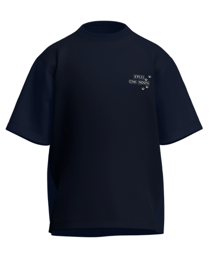 The Moon of Cats Oversized French Terry Cotton Premium Streetwear T-shirt Loom of Thirds India's No. 1 Art-led streetwear brand based in Kolkata by Sidhartha Mohanta & Chirayata Purna Chakrabarty