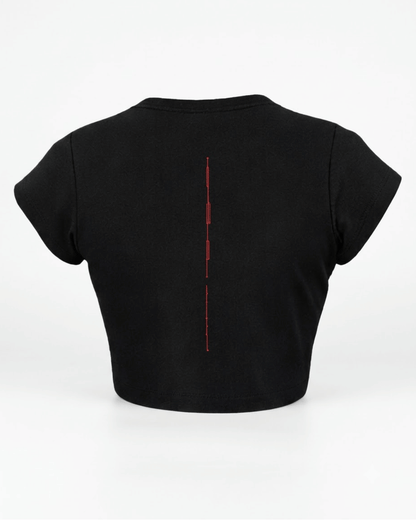 Mom Said No – Aesthetic Graphic Baby Tee 100% cotton 240GSM baby T-shirt Loom of Thirds India's No. 1 Art-led, graphic streetwear brand based in Kolkata by Sidhartha Mohanta & Chirayata Purna Chakrabarty