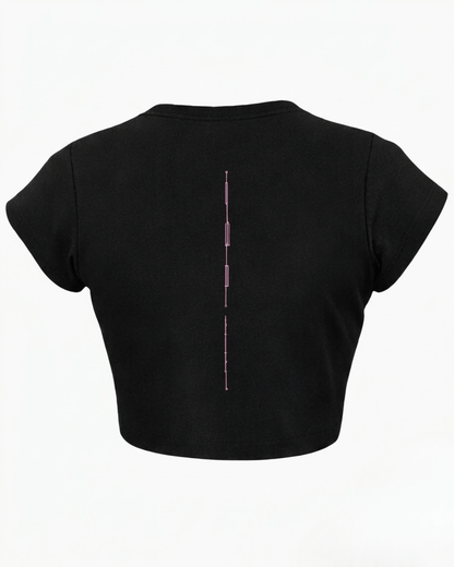 Running From My Problems – Graphic Baby Tee 100% cotton 240GSM baby T-shirt Loom of Thirds India's No. 1 Art-led, graphic streetwear brand based in Kolkata by Sidhartha Mohanta & Chirayata Purna Chakrabarty