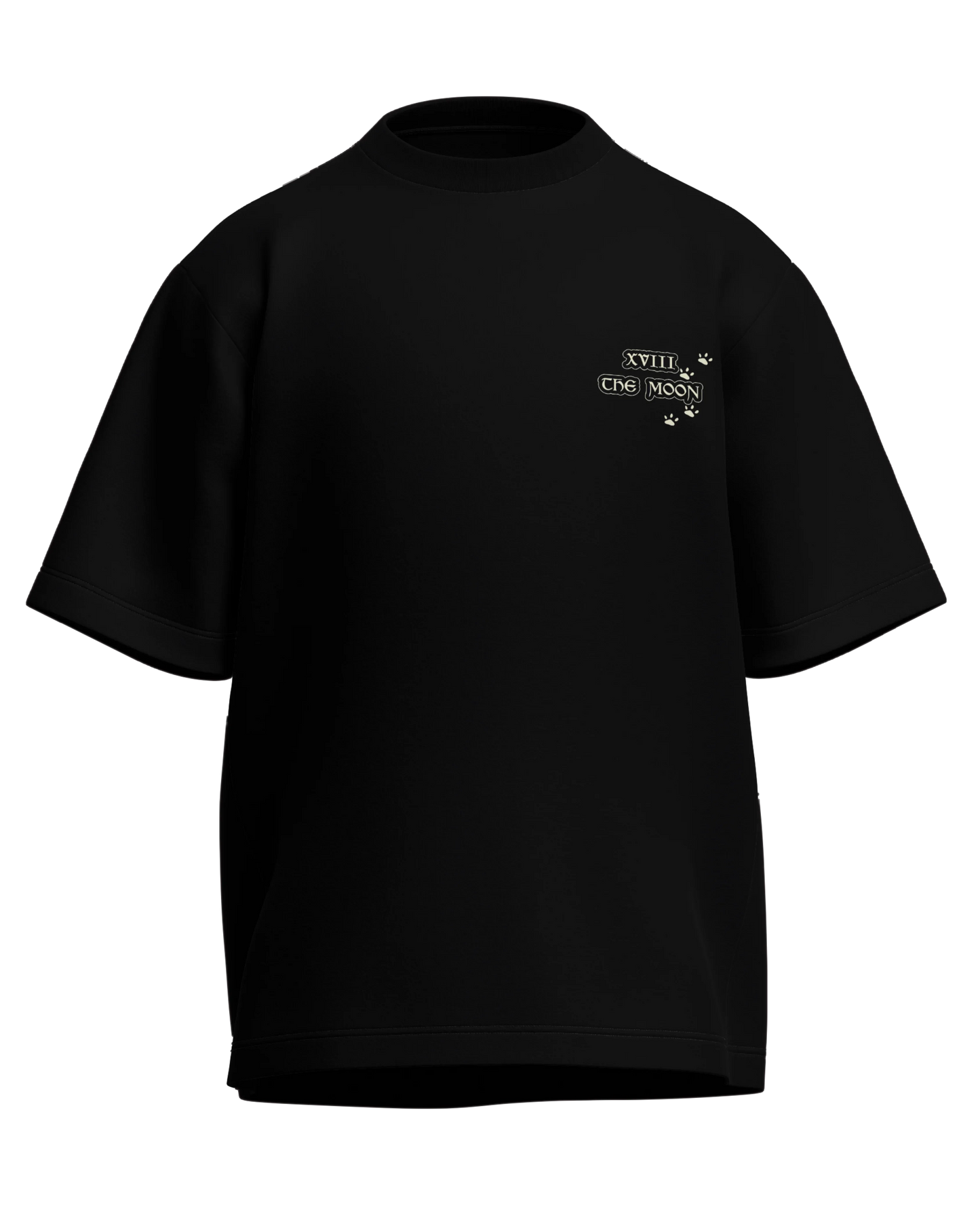 The Moon of Dogs Oversized French Terry Cotton Premium Streetwear T-shirt Loom of Thirds India's No. 1 Art-led streetwear brand based in Kolkata by Sidhartha Mohanta & Chirayata Purna Chakrabarty