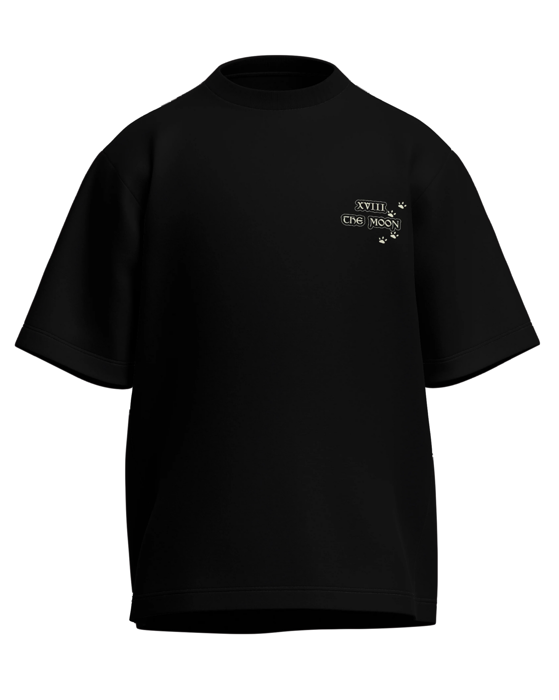 The Moon of Dogs Oversized French Terry Cotton Premium Streetwear T-shirt Loom of Thirds India's No. 1 Art-led streetwear brand based in Kolkata by Sidhartha Mohanta & Chirayata Purna Chakrabarty