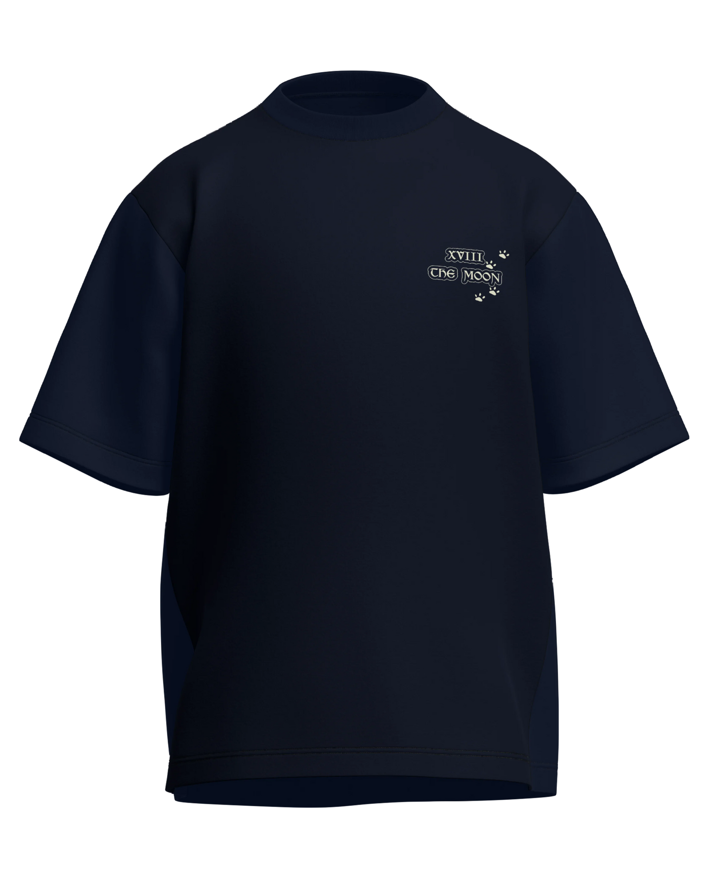 The Moon of Dogs Oversized French Terry Cotton Premium Streetwear T-shirt Loom of Thirds India's No. 1 Art-led streetwear brand based in Kolkata by Sidhartha Mohanta & Chirayata Purna Chakrabarty