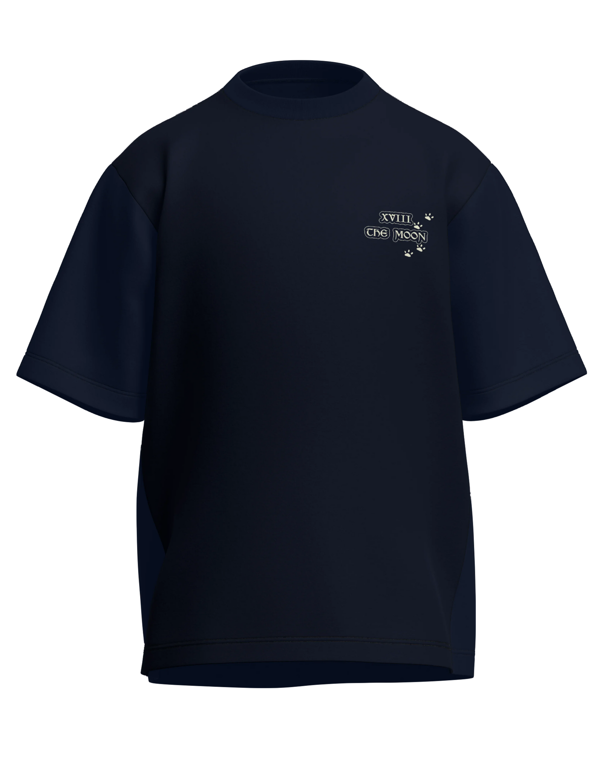 The Moon of Dogs Oversized French Terry Cotton Premium Streetwear T-shirt Loom of Thirds India's No. 1 Art-led streetwear brand based in Kolkata by Sidhartha Mohanta & Chirayata Purna Chakrabarty