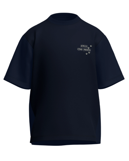 The Moon of Dogs Oversized French Terry Cotton Premium Streetwear T-shirt Loom of Thirds India's No. 1 Art-led streetwear brand based in Kolkata by Sidhartha Mohanta & Chirayata Purna Chakrabarty