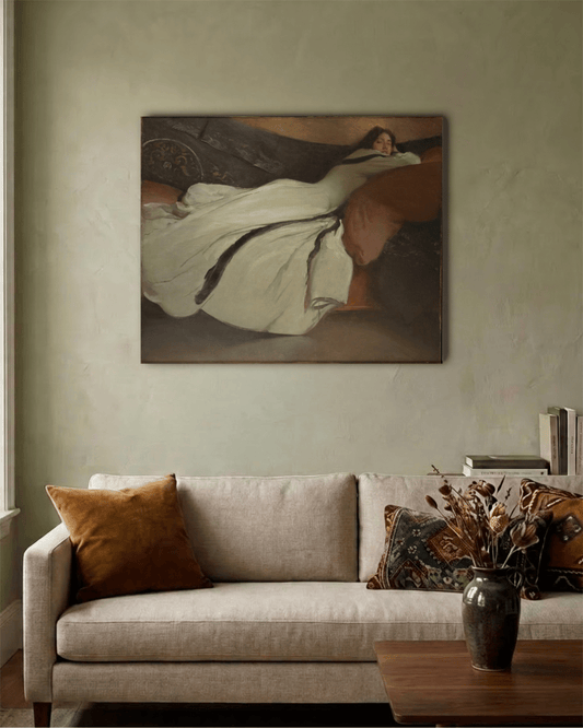 Repose – John White Alexander Canvas Print Painting on Canvas Loom of Thirds India's No. 1 Art-led, graphic streetwear brand based in Kolkata by Sidhartha Mohanta & Chirayata Purna Chakrabarty