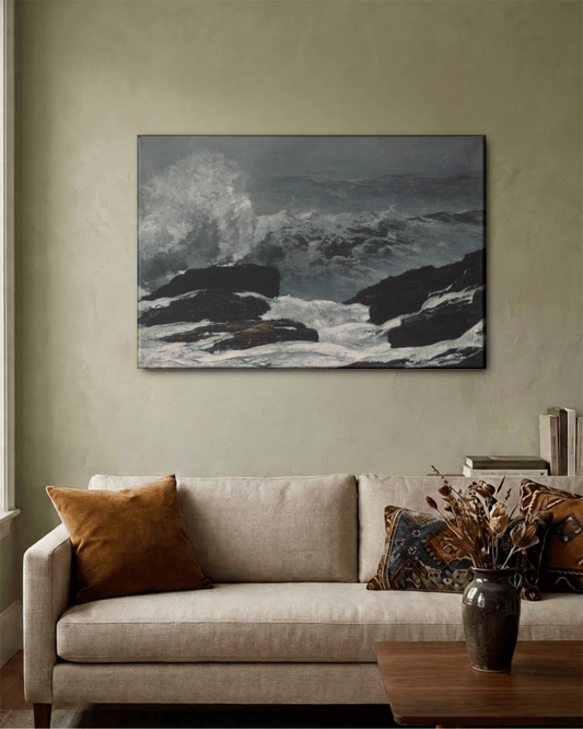 Maine Coast – Winslow Homer Canvas Print Painting on Canvas Loom of Thirds India's No. 1 Art-led, graphic streetwear brand based in Kolkata by Sidhartha Mohanta & Chirayata Purna Chakrabarty