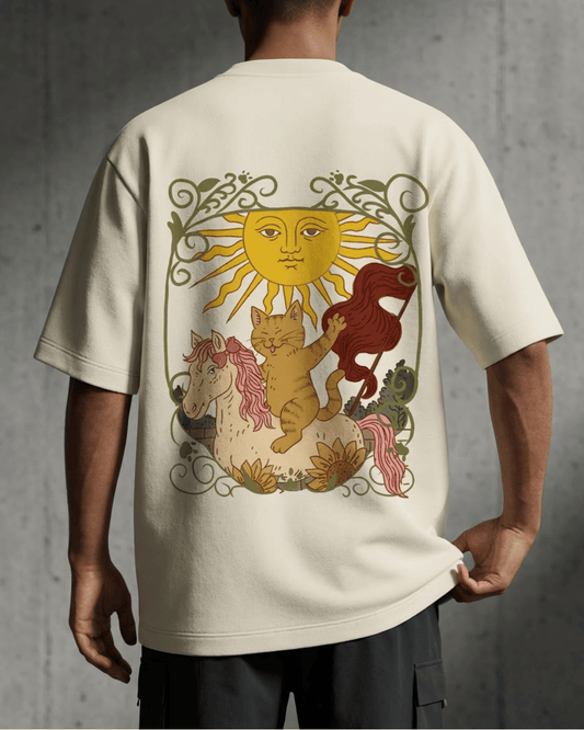 The Sun of Cats – Tarot Oversized T-Shirt