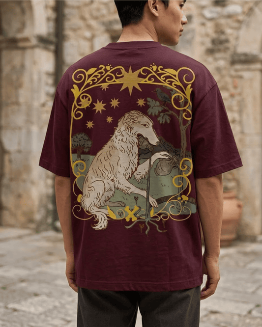 The Star of Dogs – Tarot Oversized T-Shirt