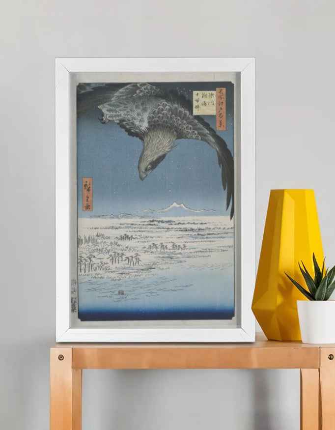 The Jumantsubo Plain at Susaki – Hiroshige Framed Poster