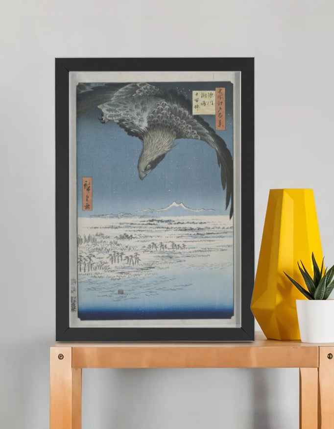 The Jumantsubo Plain at Susaki – Hiroshige Framed Poster