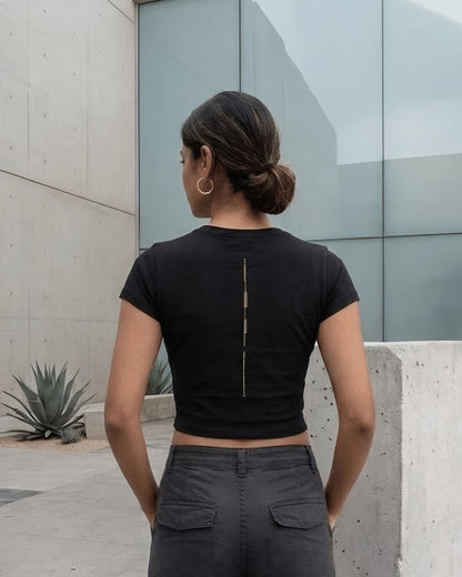 Slay Girl – Aesthetic Graphic Baby Tee 100% cotton 240GSM baby T-shirt Loom of Thirds India's No. 1 Art-led, graphic streetwear brand based in Kolkata by Sidhartha Mohanta & Chirayata Purna Chakrabarty