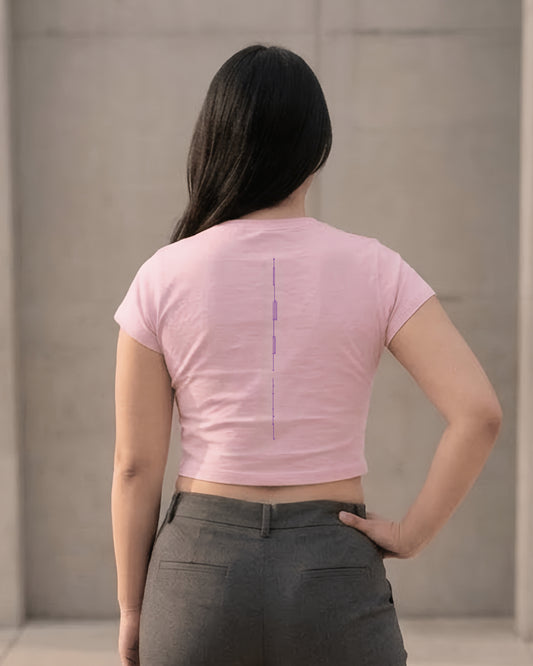 What Do You Listen To? – Aesthetic Graphic Baby Tee 100% cotton 240GSM baby T-shirt Loom of Thirds India's No. 1 Art-led, graphic streetwear brand based in Kolkata by Sidhartha Mohanta & Chirayata Purna Chakrabarty