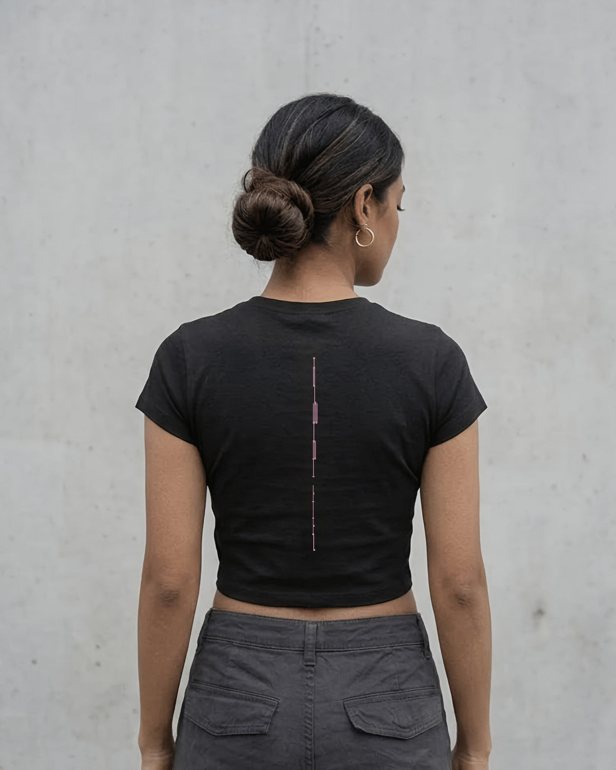 Running From My Problems – Graphic Baby Tee 100% cotton 240GSM baby T-shirt Loom of Thirds India's No. 1 Art-led, graphic streetwear brand based in Kolkata by Sidhartha Mohanta & Chirayata Purna Chakrabarty