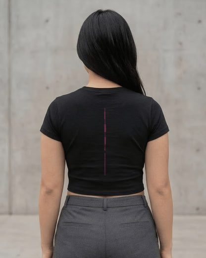 Rawr Girl – Aesthetic Graphic Baby Tee 100% cotton 240GSM baby T-shirt Loom of Thirds India's No. 1 Art-led, graphic streetwear brand based in Kolkata by Sidhartha Mohanta & Chirayata Purna Chakrabarty