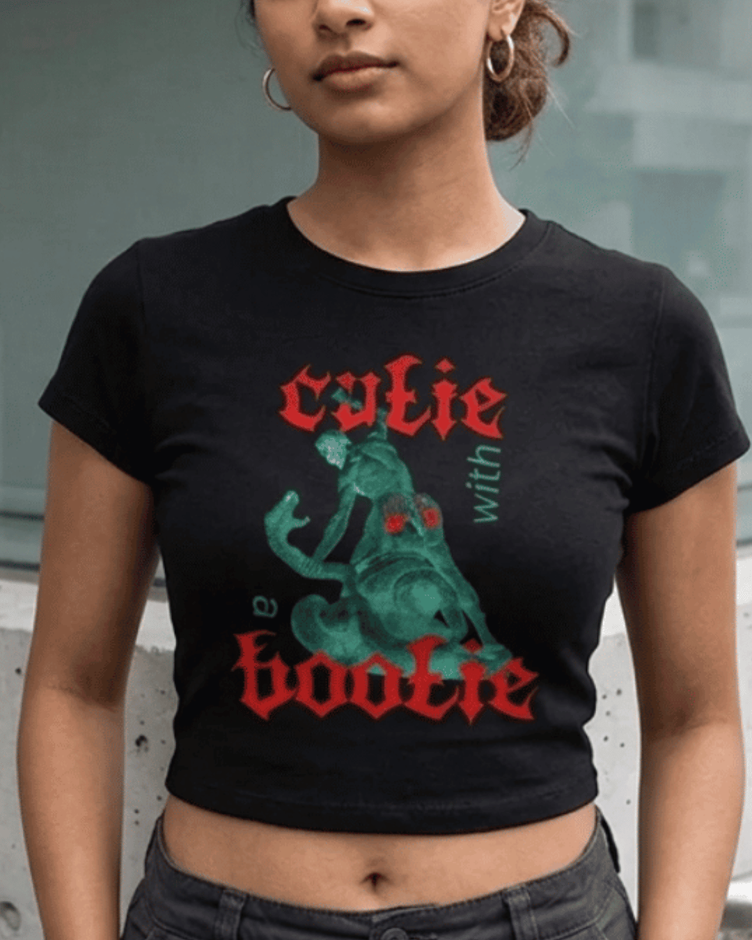 Cutie with a Bootie – Classical Art Baby Tee