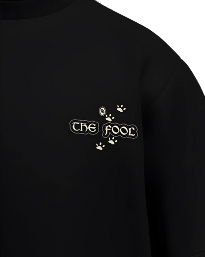 The Fool of Cats Oversized French Terry Cotton Premium Streetwear T-shirt Loom of Thirds India's No. 1 Art-led streetwear brand based in Kolkata by Sidhartha Mohanta & Chirayata Purna Chakrabarty