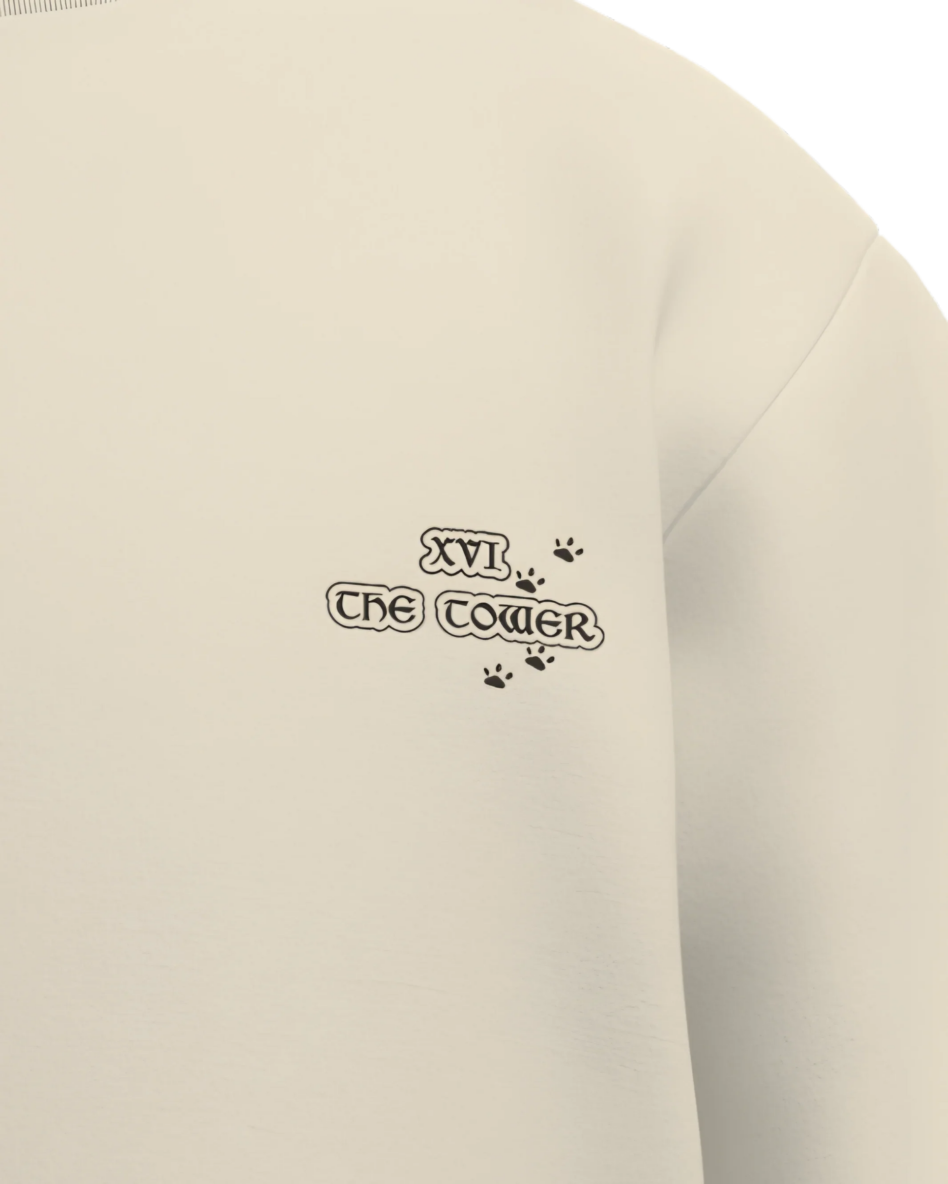 The Tower of Cats Oversized French Terry Cotton Premium Streetwear T-shirt Loom of Thirds India's No. 1 Art-led streetwear brand based in Kolkata by Sidhartha Mohanta & Chirayata Purna Chakrabarty