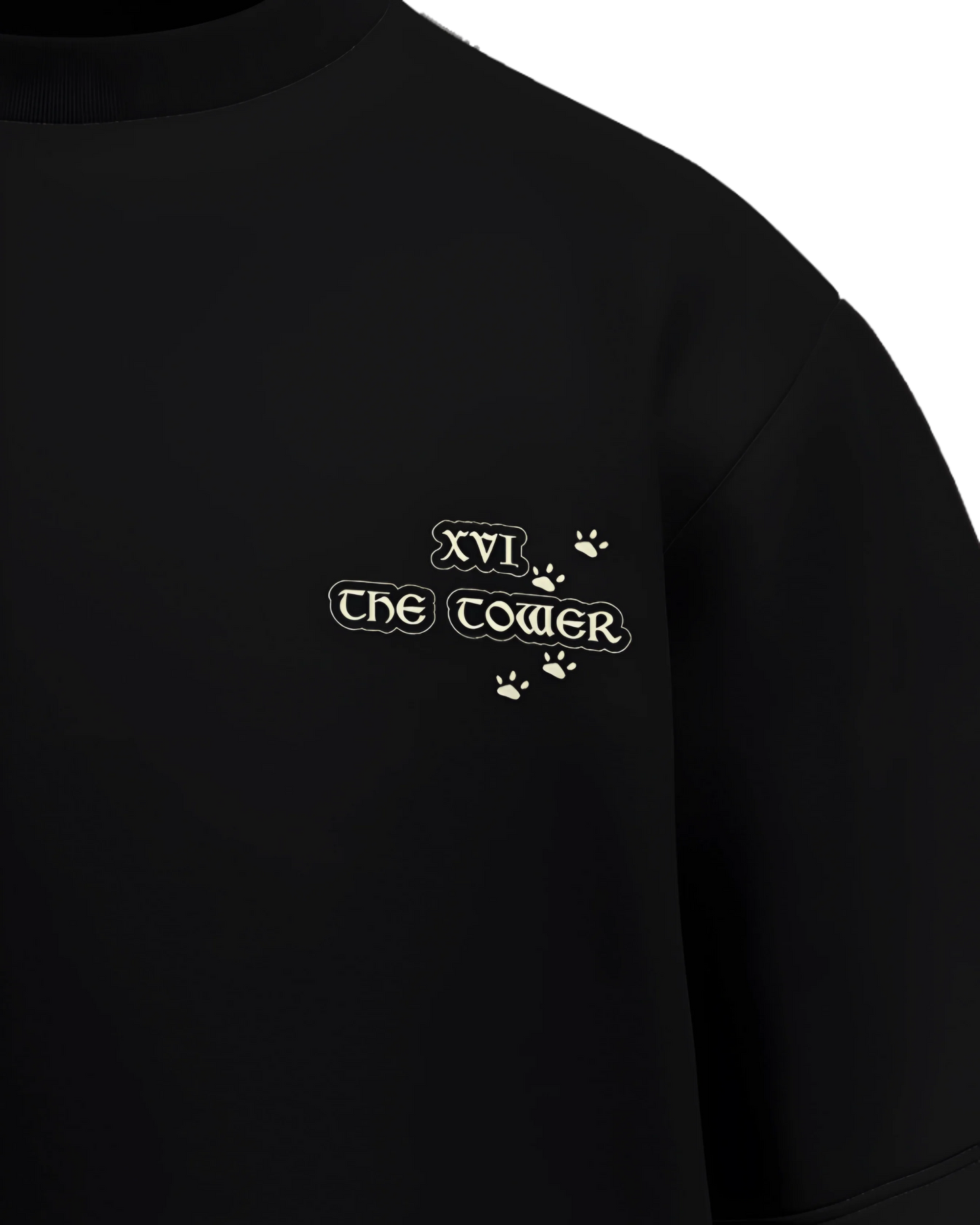 The Tower of Dogs Oversized French Terry Cotton Premium Streetwear T-shirt Loom of Thirds India's No. 1 Art-led streetwear brand based in Kolkata by Sidhartha Mohanta & Chirayata Purna Chakrabarty