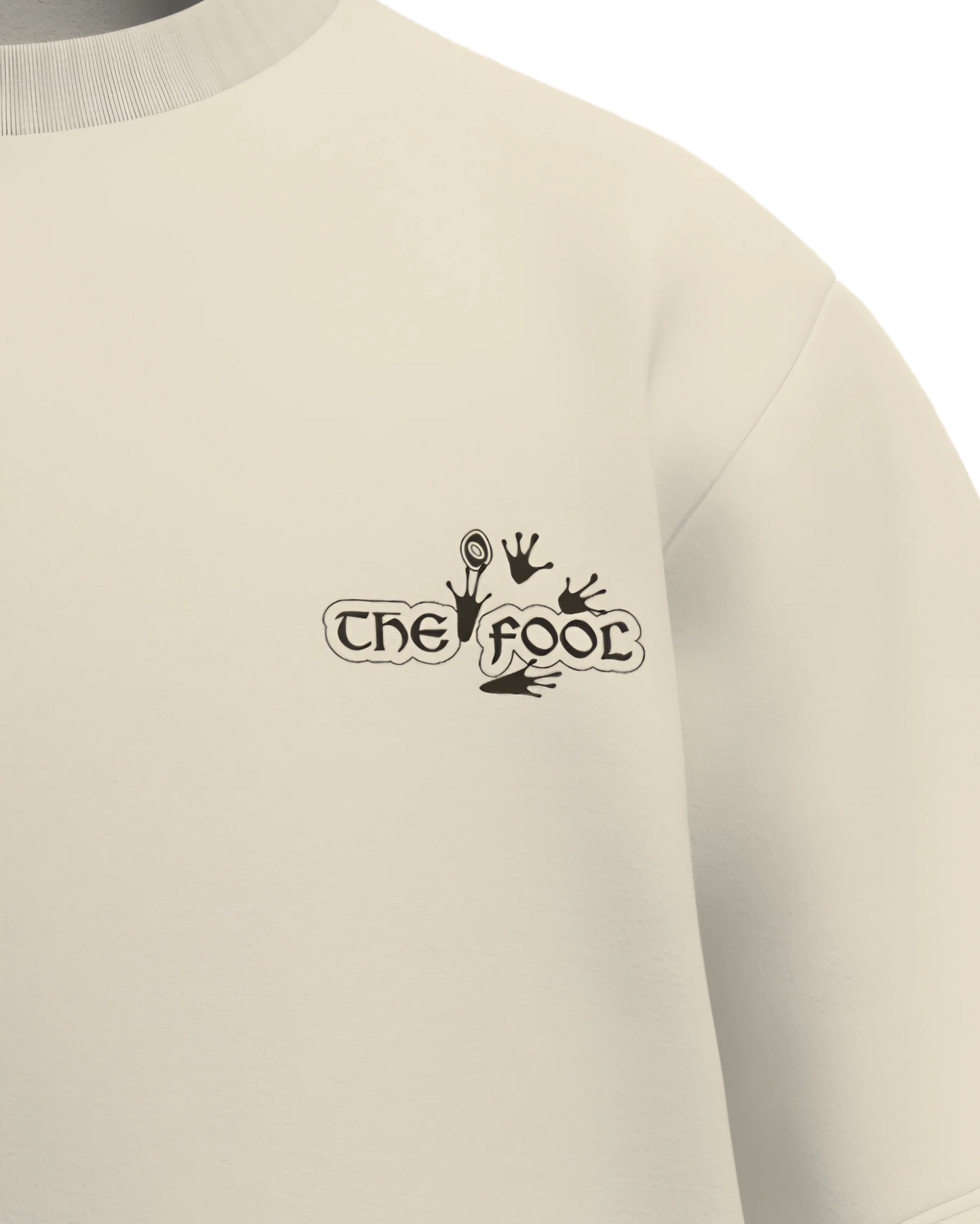 The Fool of Frogs Oversized French Terry Cotton Premium Streetwear T-shirt Loom of Thirds India's No. 1 Art-led streetwear brand based in Kolkata by Sidhartha Mohanta & Chirayata Purna Chakrabarty