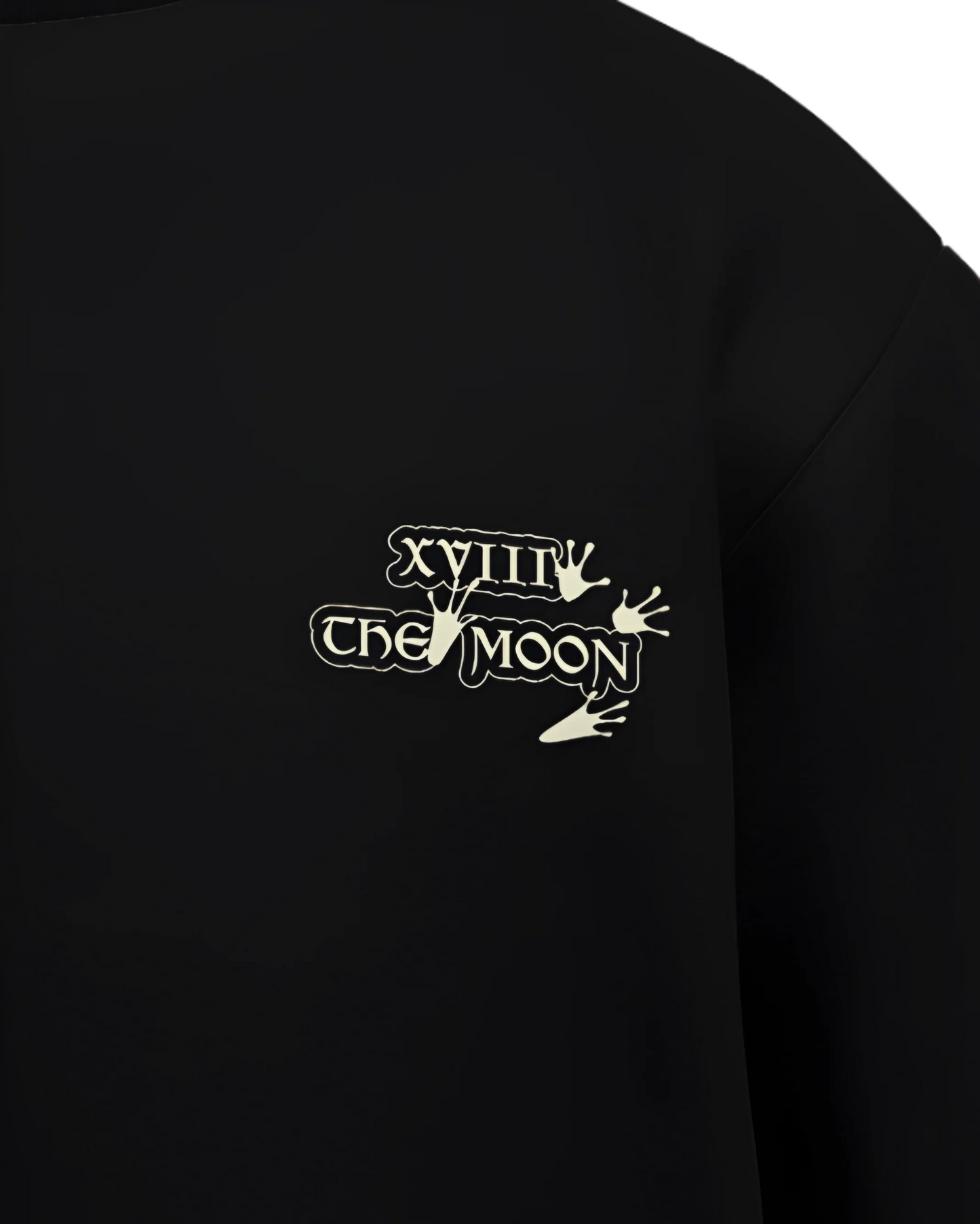 The Moon of Frogs Oversized French Terry Cotton Premium Streetwear T-shirt Loom of Thirds India's No. 1 Art-led streetwear brand based in Kolkata by Sidhartha Mohanta & Chirayata Purna Chakrabarty