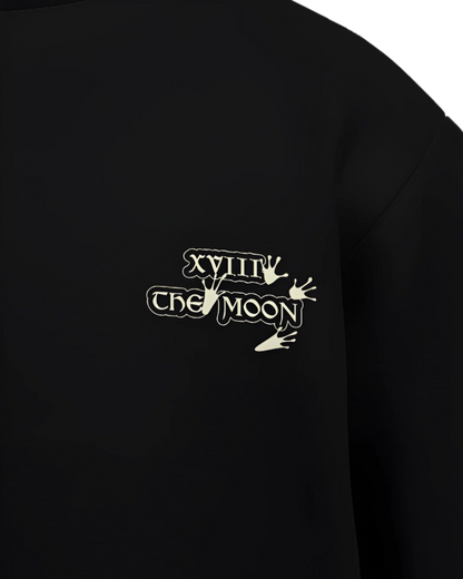 The Moon of Frogs Oversized French Terry Cotton Premium Streetwear T-shirt Loom of Thirds India's No. 1 Art-led streetwear brand based in Kolkata by Sidhartha Mohanta & Chirayata Purna Chakrabarty