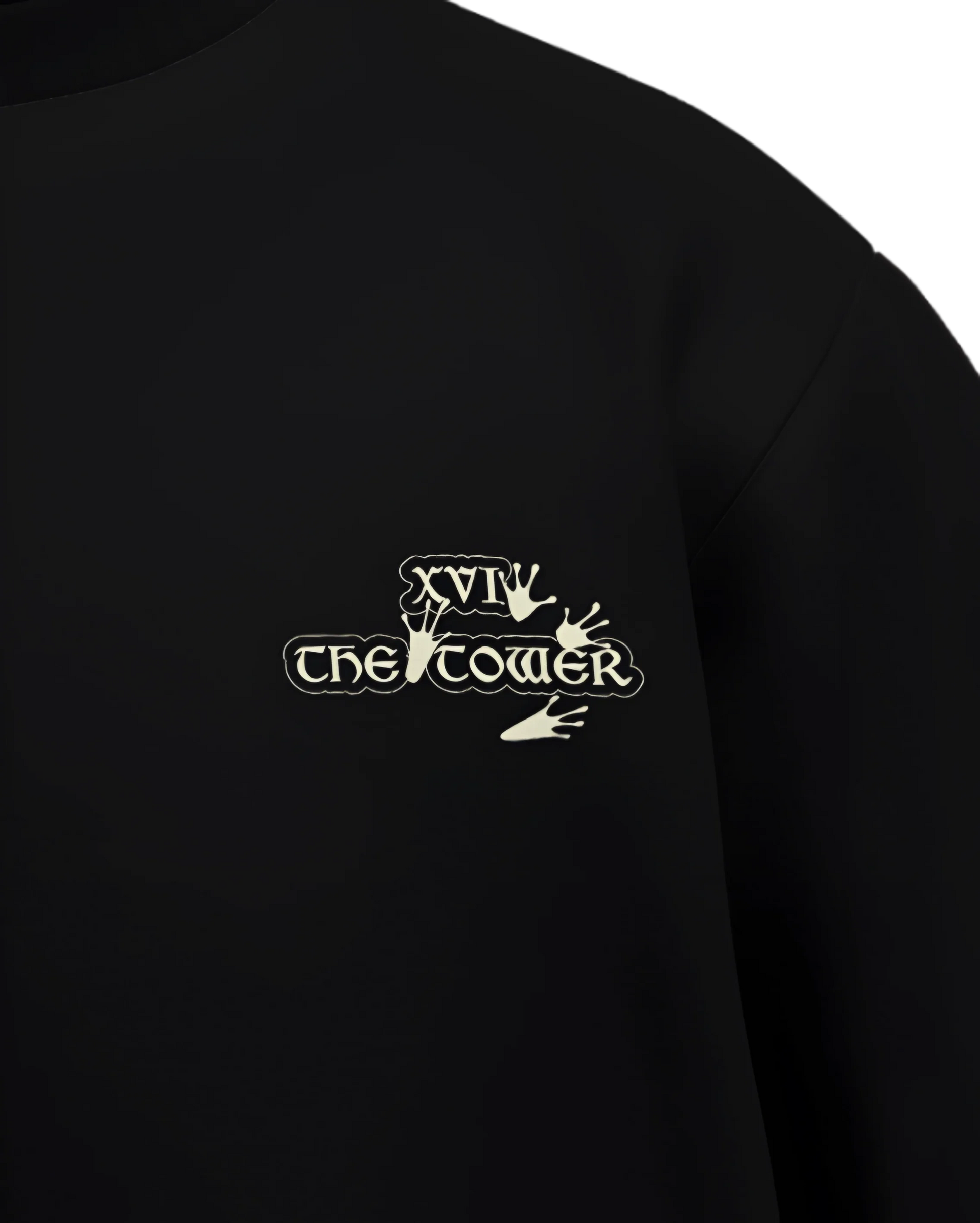 The Tower of Frogs Oversized French Terry Cotton Premium Streetwear T-shirt Loom of Thirds India's No. 1 Art-led streetwear brand based in Kolkata by Sidhartha Mohanta & Chirayata Purna Chakrabarty