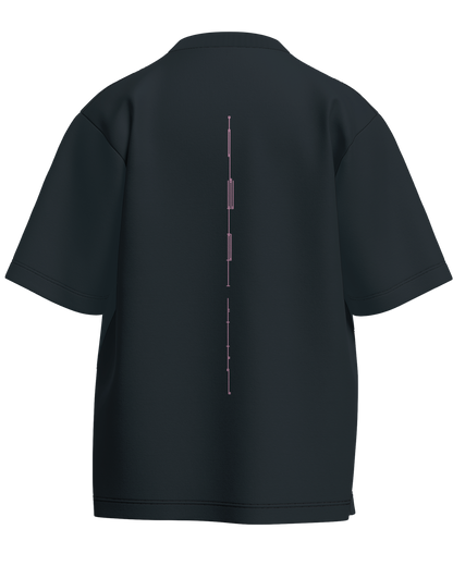 Running From My Problems - Oversized Fit 100% cotton 240GSM standard oversized T-shirt Loom of Thirds India's No. 1 Art-led streetwear brand based in Kolkata by Sidhartha Mohanta & Chirayata Purna Chakrabarty